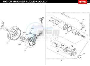 RS3-125-NAKED-ORANGE drawing IGNITION SYSTEM START UP  EURO3