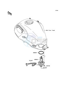 VERSYS KLE650CEF XX (EU ME A(FRICA) drawing Fuel Pump