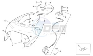 RSV 2 1000 SP drawing Rear body - Rear fairing