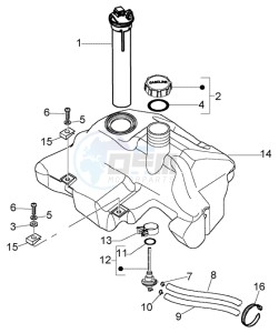 LX 125 drawing Fuel Tank