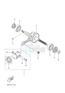 NS50 AEROX (1PH1 1PH1 1PH1 1PH1) drawing CRANKSHAFT & PISTON