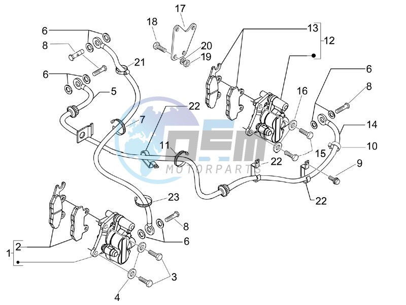 Brakes hose  - Calipers