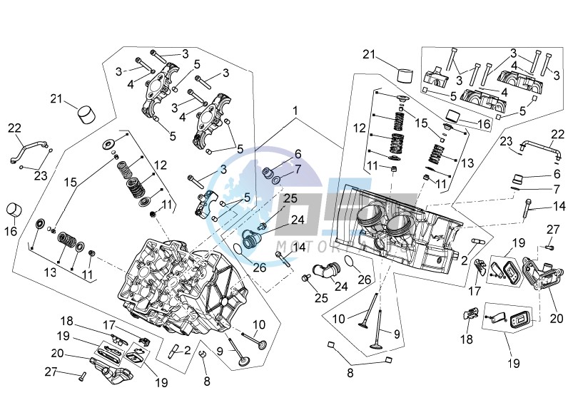 Cylinder head - valves