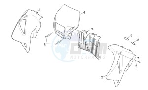 MX 50 drawing Front body II - Supermotard