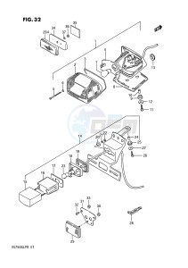 VS750GL (E1) INTRUDER drawing REAR COMBINATION LAMP (MODEL F,MODEL K L M E1,E24)