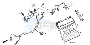 CBR600RRA BR - (BR) drawing BATTERY