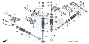 NT700VA F drawing CAMSHAFT/VALVE