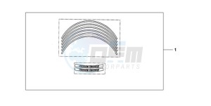 CBR600RRA E drawing KIT WHEEL STICKER