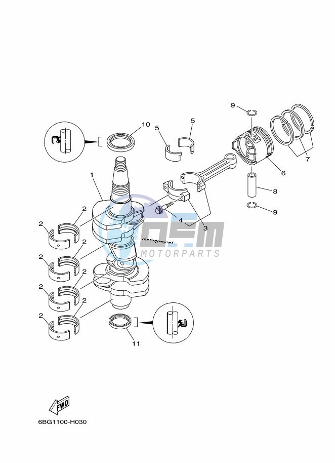 CRANKSHAFT--PISTON