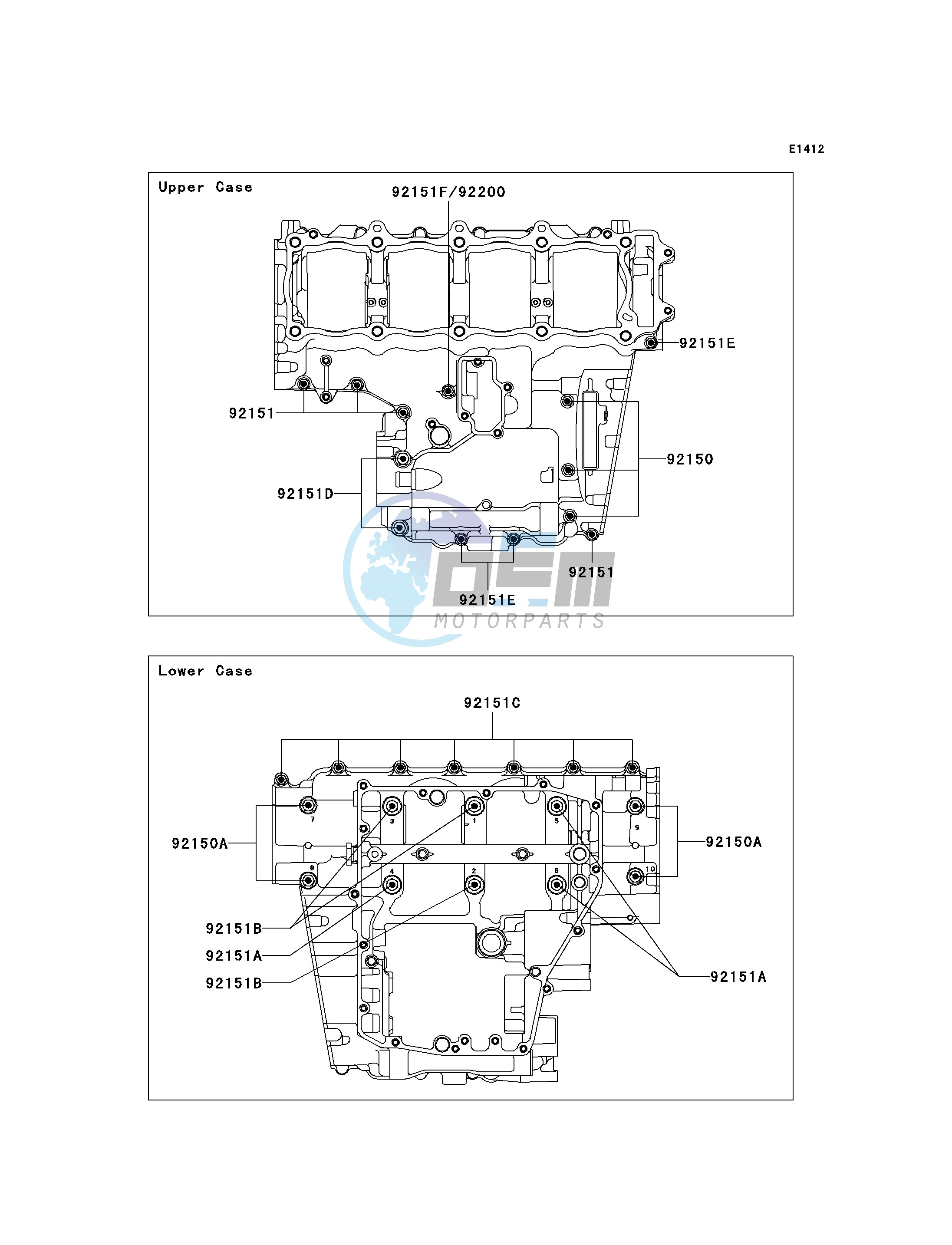 CRANKCASE BOLT PATTERN