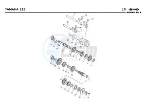 RS2-125-NACKED-BLUE drawing GEARBOX  EURO2