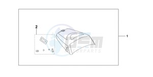 CBF1000S9 UK - (E / ABS MKH) drawing SEAT COWL*NHA48M*