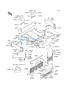 KRF 750 B [TERYX 750 4X4] (B8F) B8F drawing CARRIER-- S- -