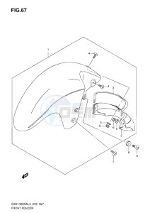 GSX1300R drawing FRONT FENDER L3