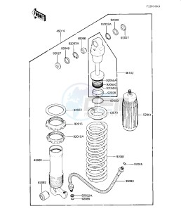 KX 125 B [KX125] (B1-B2) [KX125] drawing SHOCK ABSORBER -- KX125-B1- -