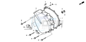 GL1800 drawing CLUTCH COVER