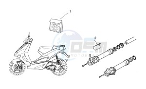 SR 50 H2O drawing Technical decal set