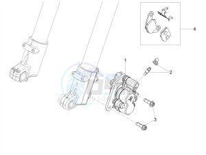 SX 50 FACTORY E4 (EMEA) drawing Front brake caliper