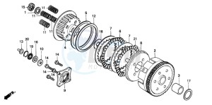 CB250 drawing CLUTCH