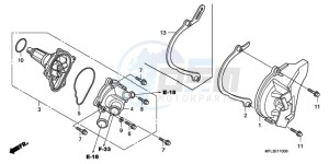 CBR1000RA9 Korea - (KO / ABS) drawing WATER PUMP