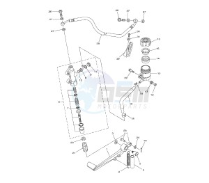 YZF R1 1000 drawing REAR MASTER CYLINDER