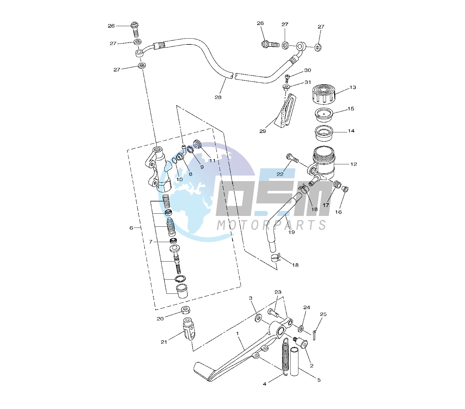 REAR MASTER CYLINDER