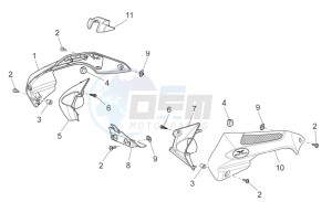 Griso V 8V 1200 drawing Front body - Duct