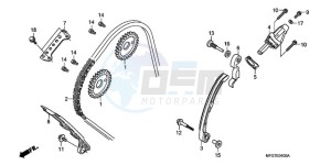 CB600F9 U / ABS ST drawing CAM CHAIN/TENSIONER