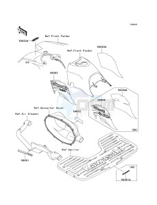 KVF 300 A [PRAIRIE 300 4X4] (A1-A4) [PRAIRIE 300 4X4] drawing DECALS-- RED- --- A3- -