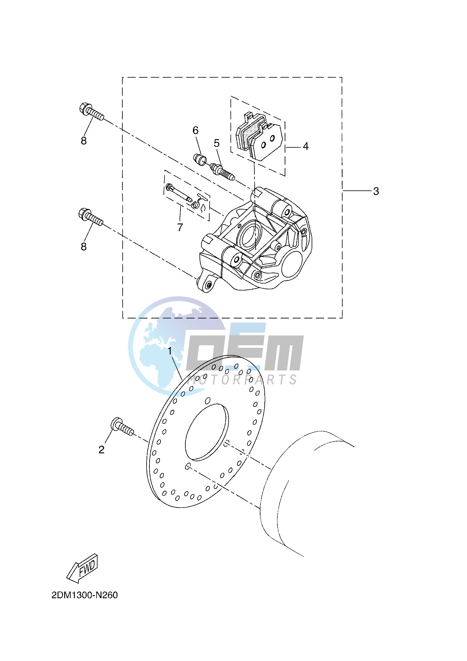 REAR BRAKE CALIPER