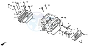 TRX200D FOURTRAX 200 drawing CYLINDER HEAD COVER