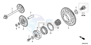 CB1000RAC drawing STARTING CLUTCH