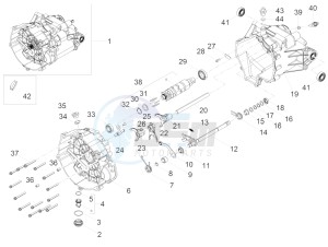 V9 Roamer 850 (APAC) drawing Versnellingsbak / Keuzeschakelaar / Shift cam