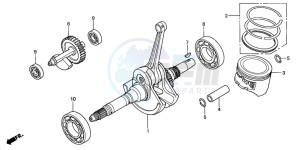 TRX350FM FOURTRAX 350 4X4 drawing CRANKSHAFT/PISTON