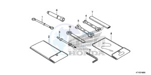 CBR125RTF CBR125RT UK - (E) drawing TOOL