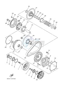 YFM700FWAD GRIZZLY 700 (2UDD) drawing CLUTCH