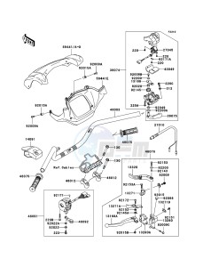 KVF650 4x4 KVF650D7F EU GB drawing Handlebar