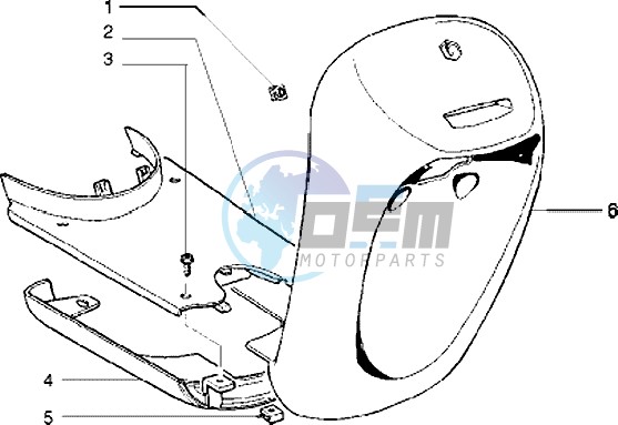 Front shield-Footboard-Spoiler