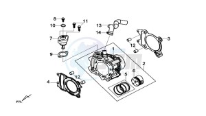 MAXSYM 600 I ABS EXECUTIVE (LX60A3-EU) (E4) (L7-M0) drawing CYLINDER SET