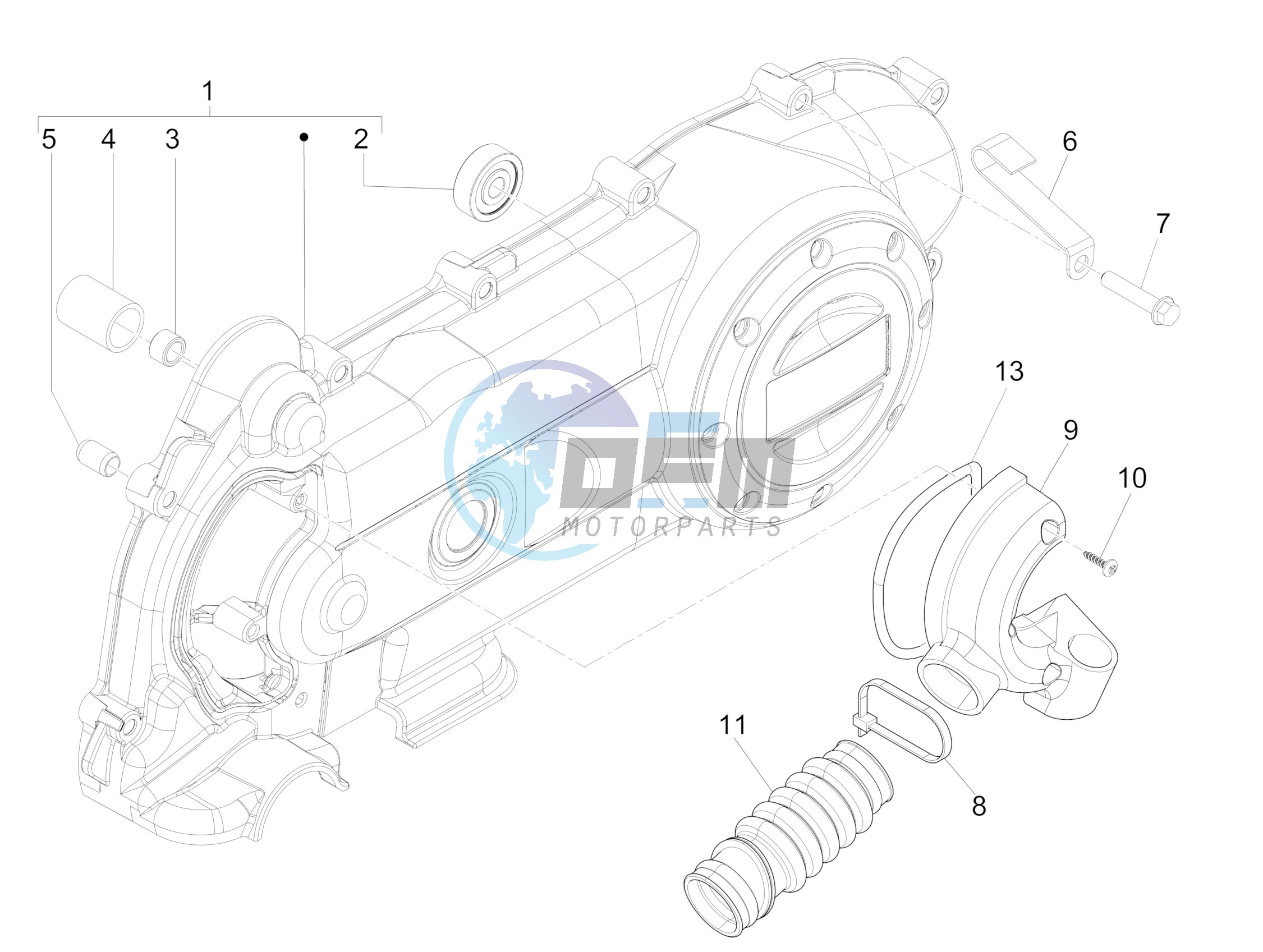 Crankcase cover - Crankcase cooling