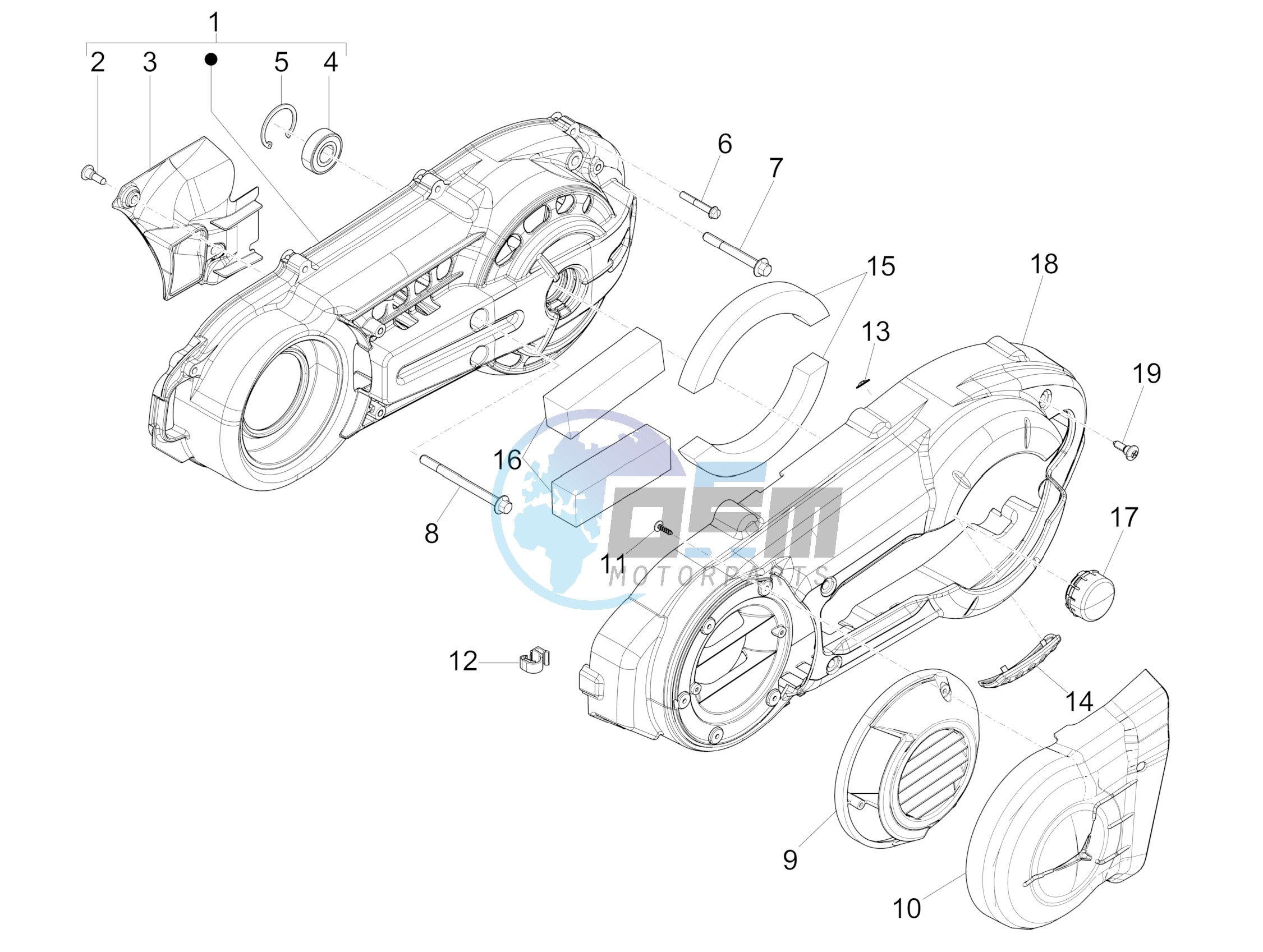 Crankcase cover - Crankcase cooling