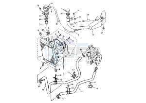 YP MAJESTY 125 drawing COOLING SYSTEM