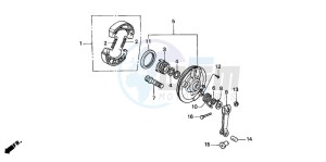 CG125 drawing FRONT BRAKE PANEL