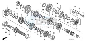 TRX450ERC drawing TRANSMISSION