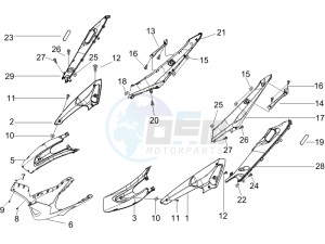 Runner 50 SP (UK) UK drawing Side cover - Spoiler