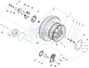 MGX 21 FLYING FORTRESS 1380 EMEA drawing Rear wheel