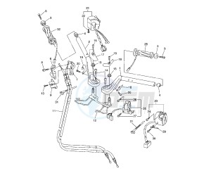 FJR AS 1300 drawing STEERING HANDLE AND CABLE