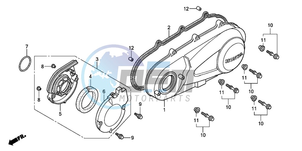 LEFT CRANKCASE COVER