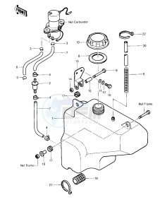 KLT 200 B [KLT200] (B1) | SOLID AXLE [KLT200] drawing FUEL TANK