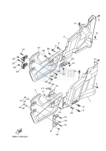 YXE700E YXE70WPHG WOLVERINE R-SPEC EPS HUNTER (2MB7) drawing SIDE COVER